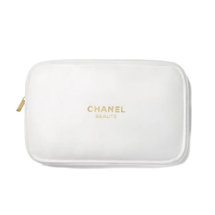 CHANEL BEAUTE Velvet White Pouch