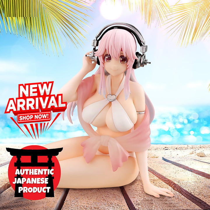 SUPER SONICO Noodle Stopper Figure White Bikini ver.