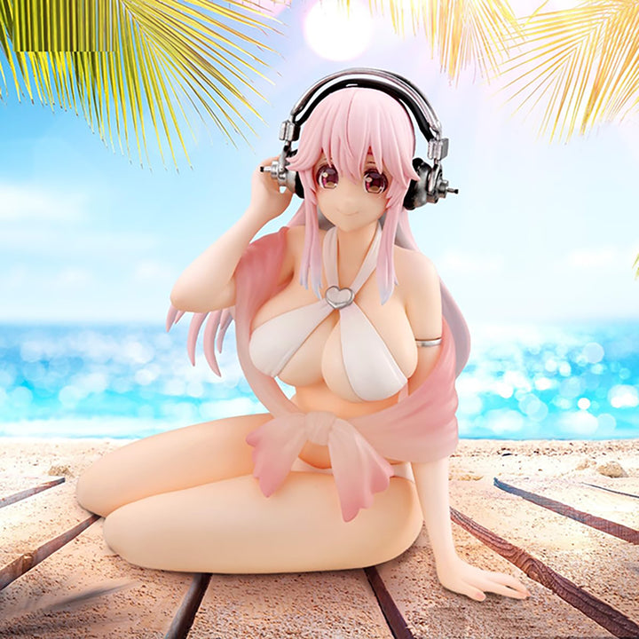 SUPER SONICO Noodle Stopper Figure White Bikini ver.